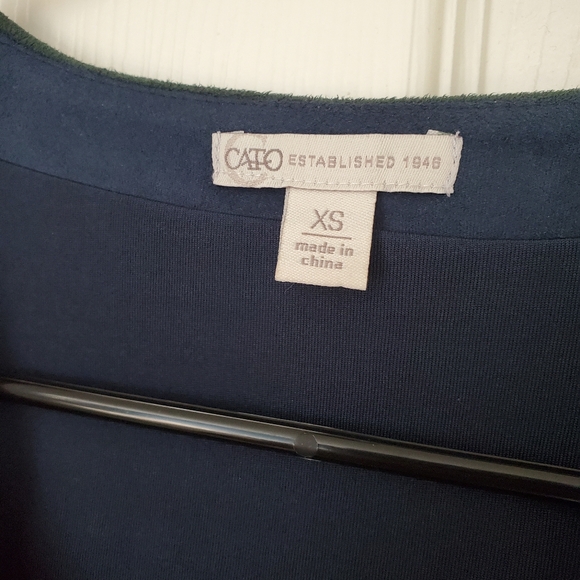 Colorblock Zip-Front‎ Red Knee Length Short Sleeve Dress Retro Inspired SZ:XS - Picture 3 of 6